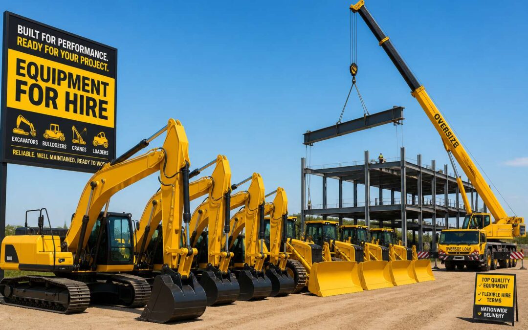 Reliable equipment and plant hire for every project, delivered on time.